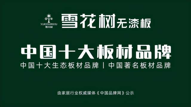 精彩绽放  黑格建材雪花树无漆板入选“中国板材十大品牌”三项榜单